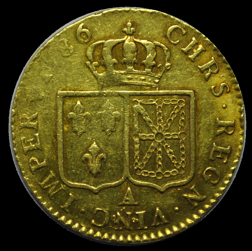 Louis XVI Louis D'or 1787A monnaies louis xvi louis or 1787a