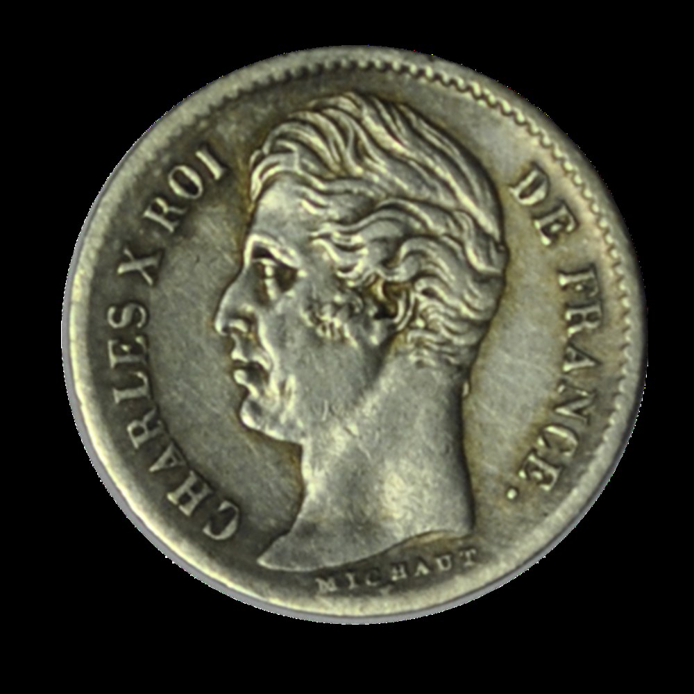 Quart de Franc Charles X 1830 A monnaies quart de franc charles x 1830 a