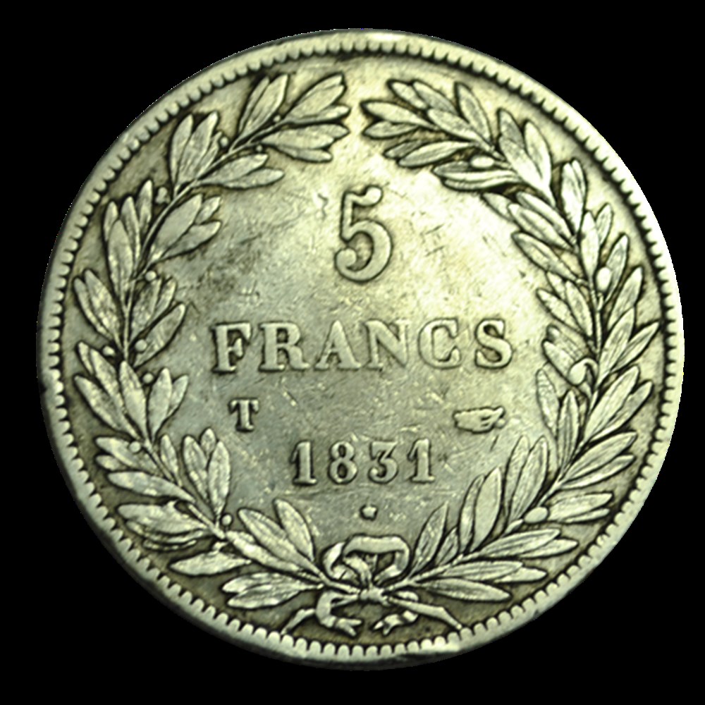5 Francs Louis-Philippe 1831 T monnaies 5 francs louis philippe 1831 t