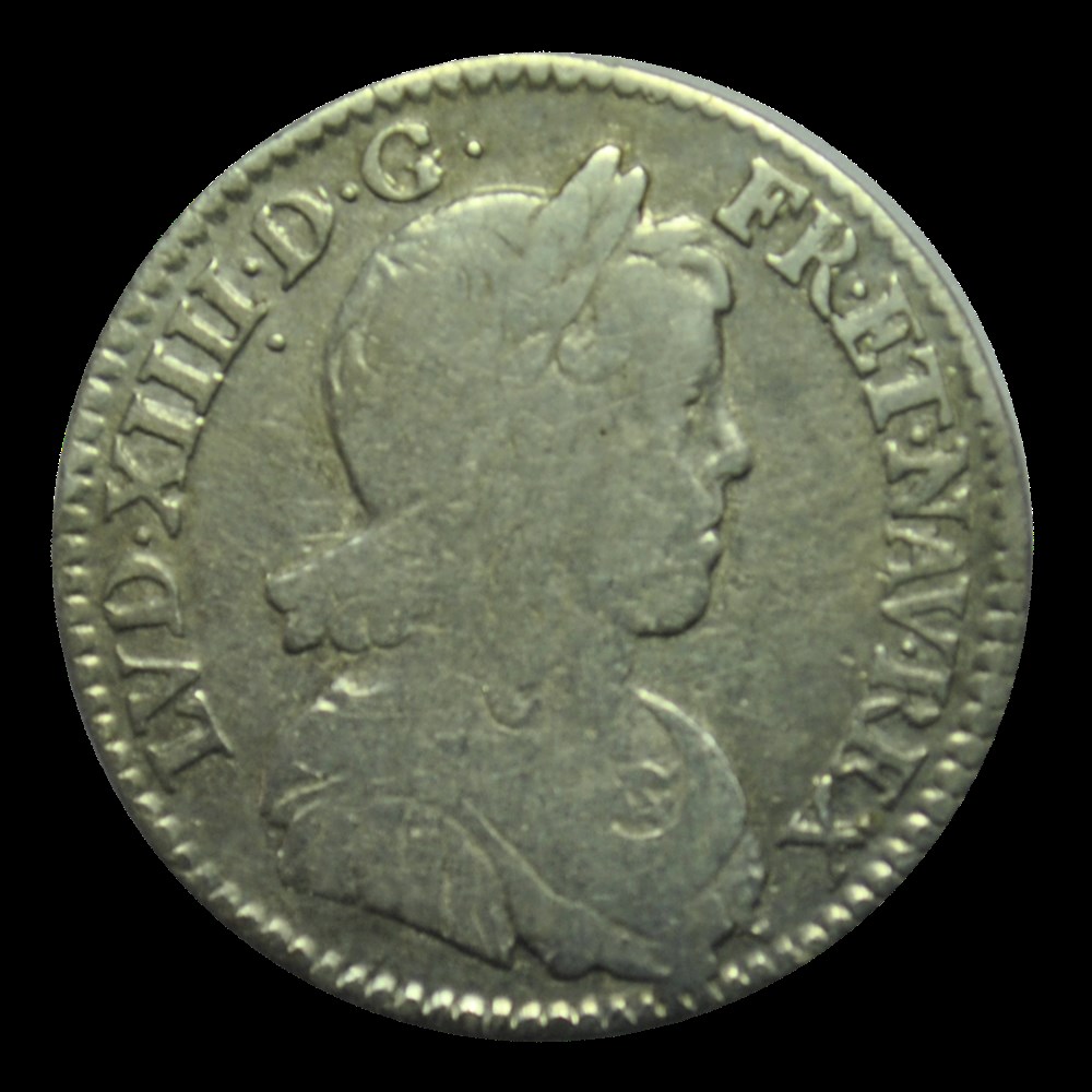 LOUIS XIV 1/12 d'écu à la mèche longue 1649 A monnaies louis xiv 1 12 ecu a la meche longue 1649 a