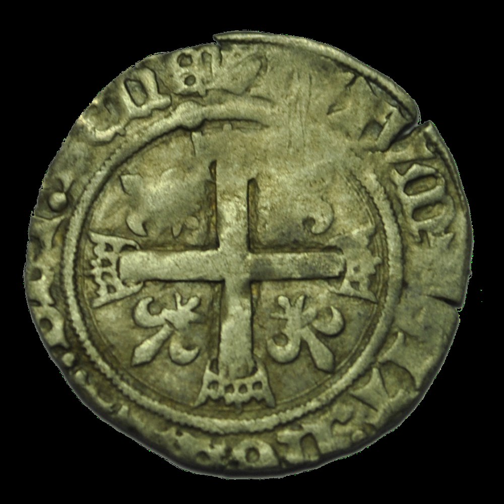 Charles VIII Demi-Karolus 1488 chalon en champagne monnaies charles viii demi karolus 1488 chalon en champagne