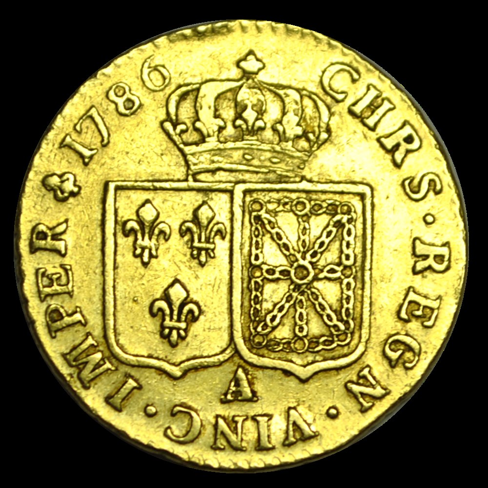 Louis XVI D'Or Au Buste Nu 1786 A monnaies louis xvi or au buste nu 1786 a