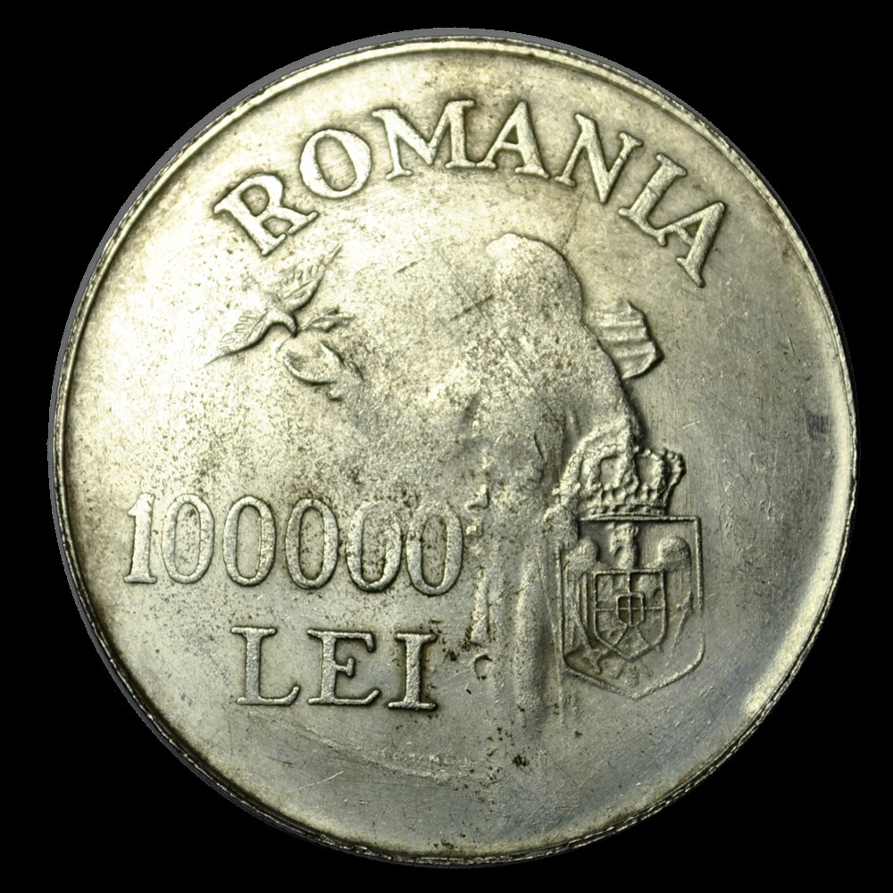 Michel Ier 100000 Lei 1946 monnaies michel ier 100000 lei 1946