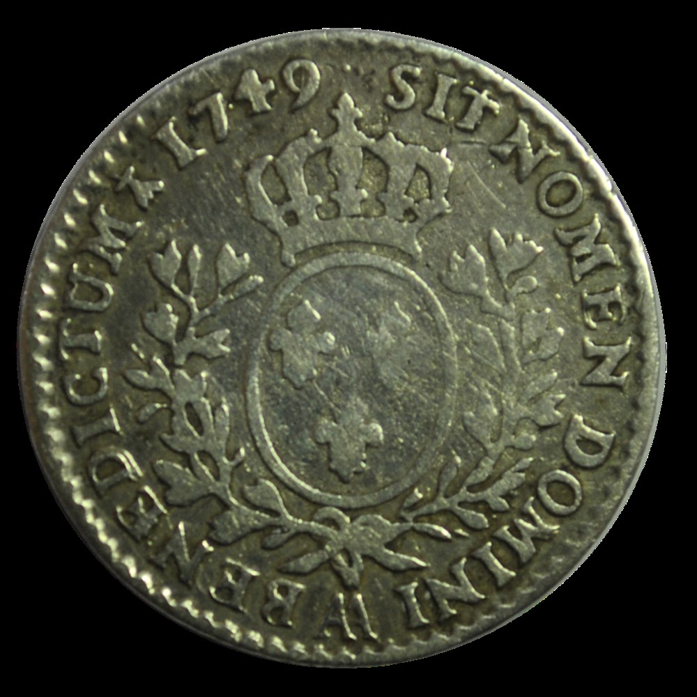 Louis XV 1/10 d'écu 1749 AA monnaies louis xv 1 10 ecu 1749 aa