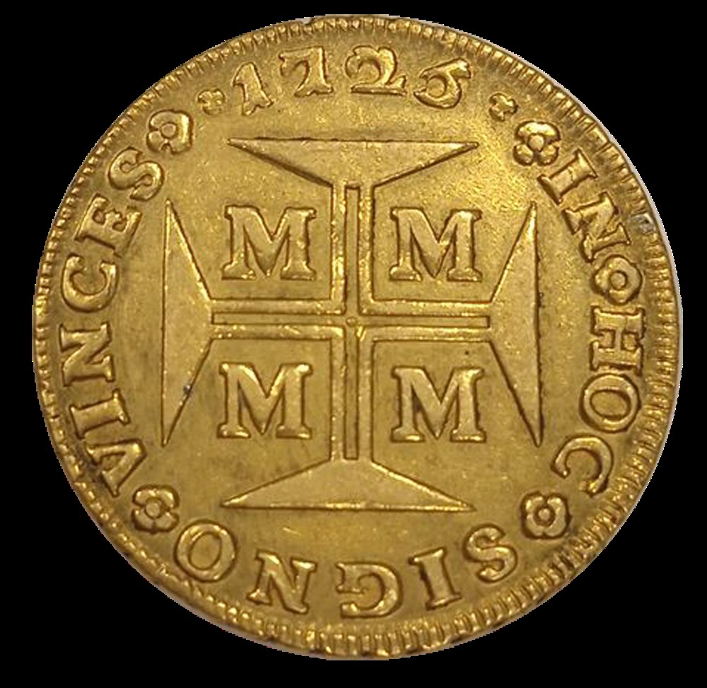 Jean V 10000 Reis 1725 monnaies jean v 10000 reis 1725
