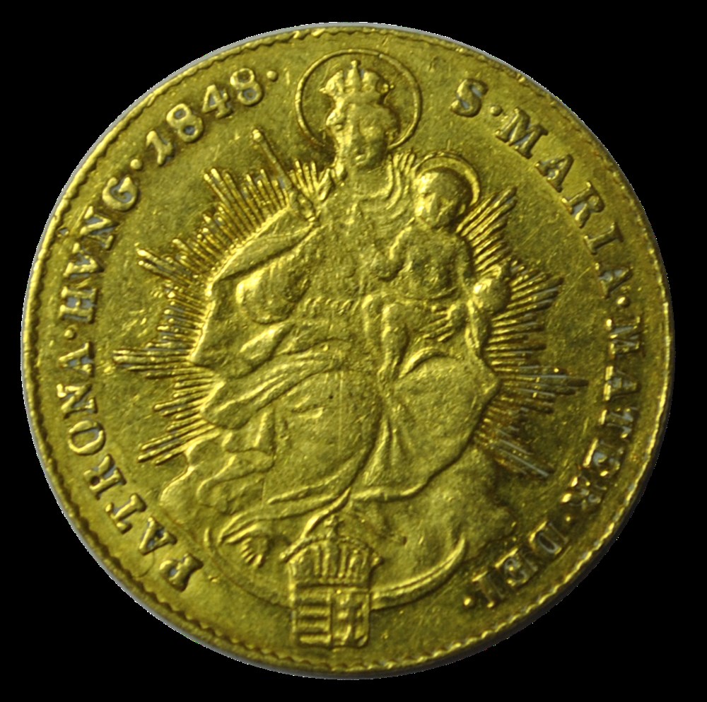 Hongrie-Ferdinand d autriche ducat 1848 monnaies hongrie ferdinand d autriche ducat 1848