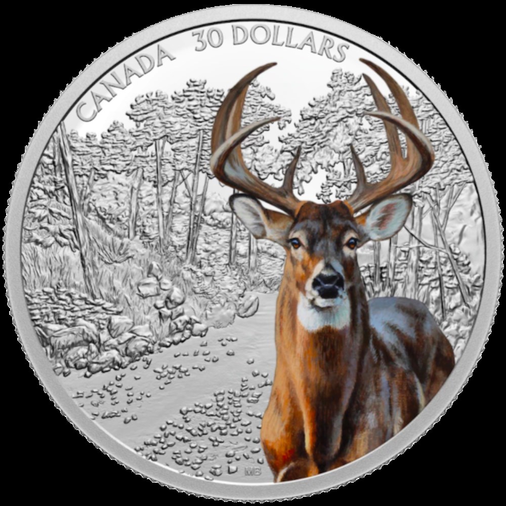 Icônes imposantes : Cerf 2 onces monnaies icones imposantes cerf 2 onces