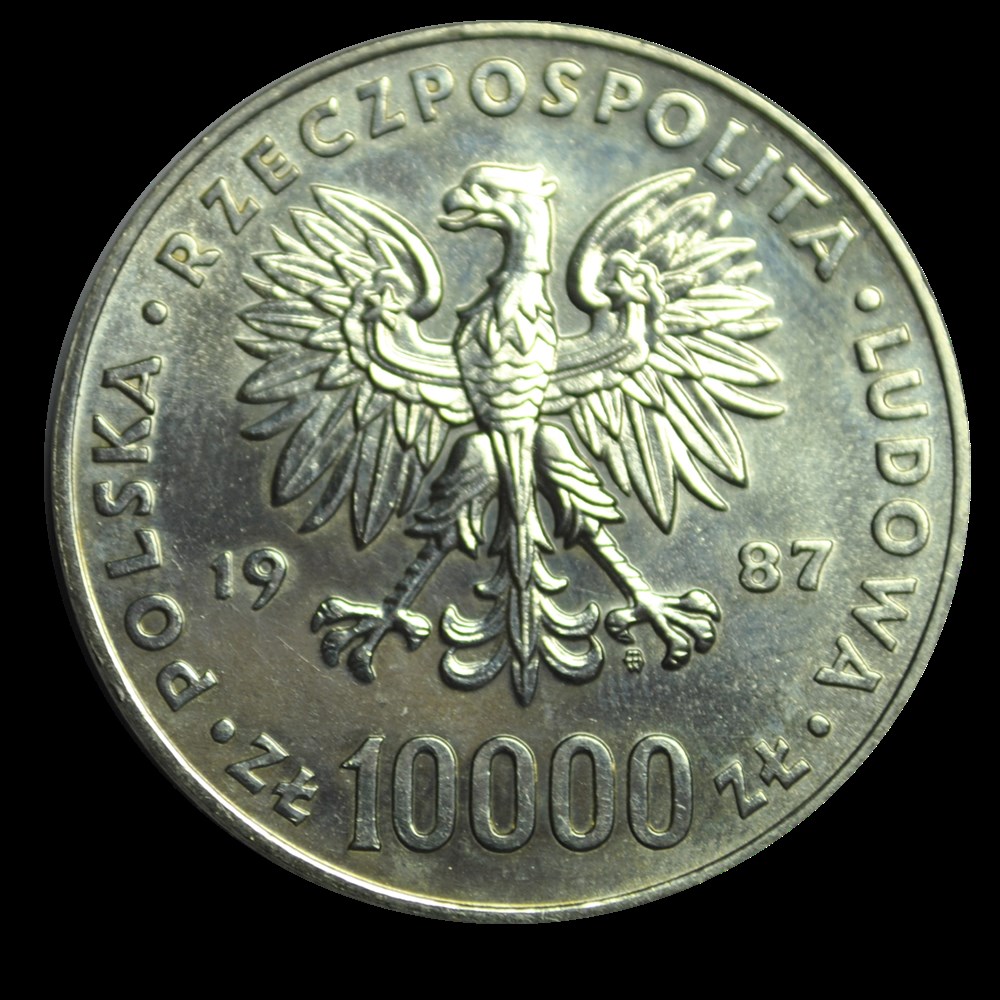 POLOGNE 10000 Zlotych visite de Jean-Paul II 1987 Varsovie monnaies pologne 10000 zlotych visite de jean paul ii 1987 varsovie
