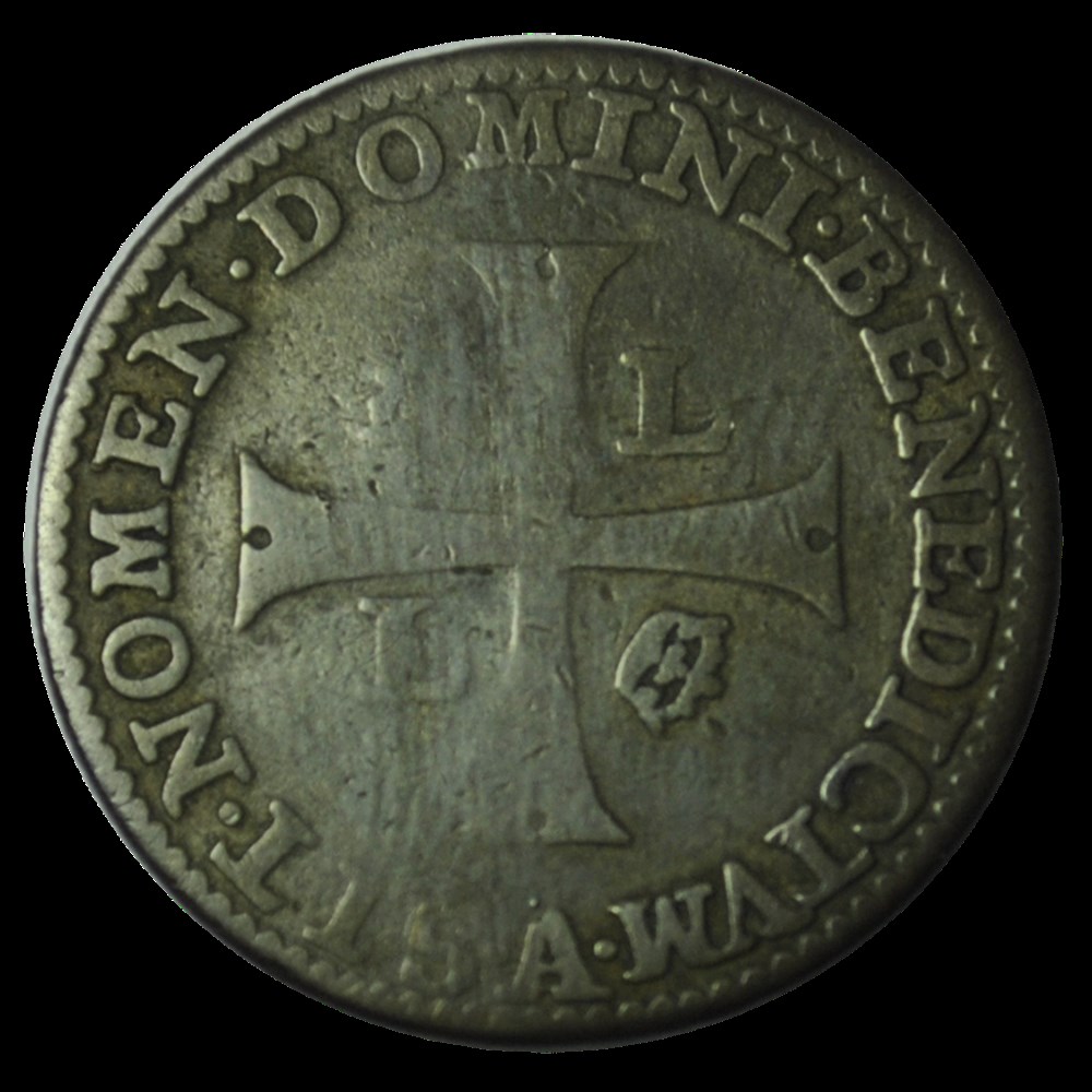 Louis XIII Piéfort quadruple du douzain de Nicolas Briot 1618 A monnaies louis xiii piefort quadruple du douzain de nicolas briot 1618 a