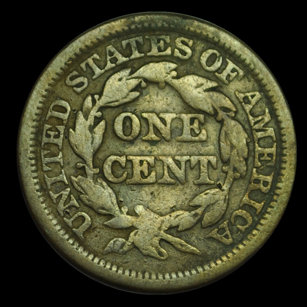 Large cent, tête à gauche 1844 Philadelphie monnaies large cent tete a gauche 1844 philadelphie