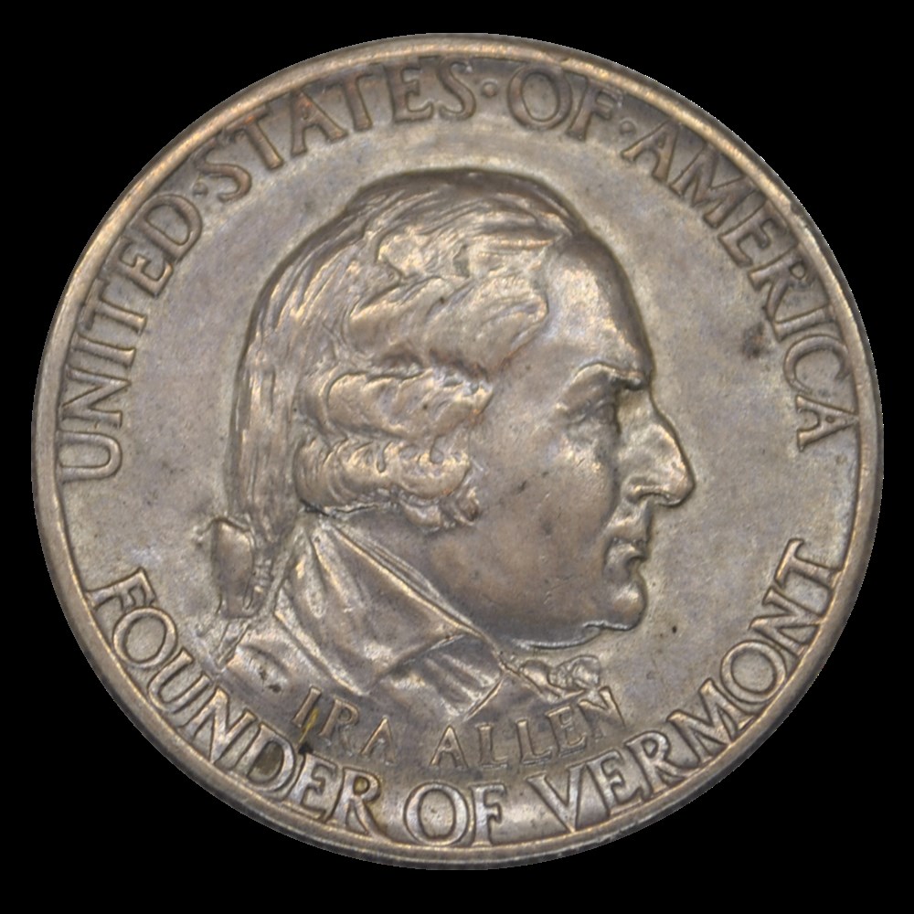 Ira Allen Half-Dollar 1927 monnaies ira allen half dollar 1927