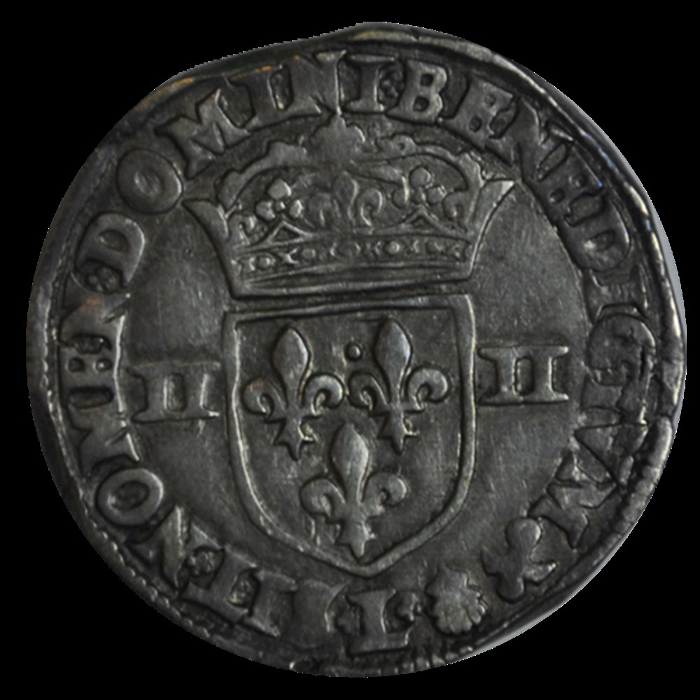 HENRI IV Quart d'écu, croix batonnée et fleurdelisée de face 1592 I monnaies henri iv quart ecu croix batonnee et fleurdelisee de face 1592 i