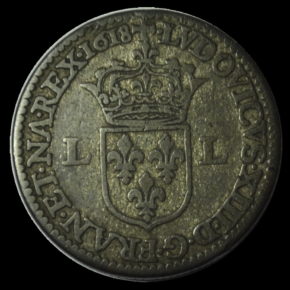 Louis XIII Piéfort quadruple du douzain de Nicolas Briot 1618 A monnaies louis xiii piefort quadruple du douzain de nicolas briot 1618 a