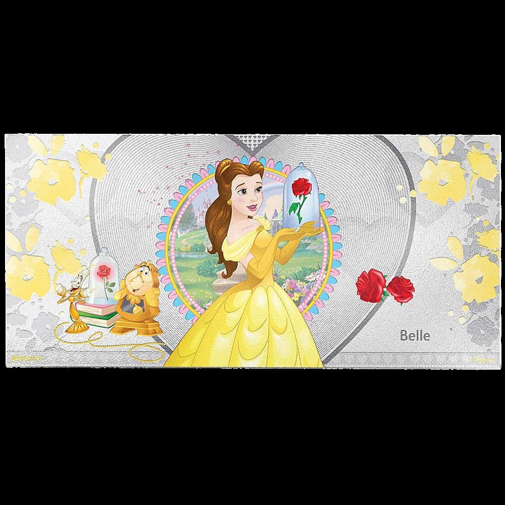 Princesse Disney - Belle Billet Argent monnaies princesse disney belle billet argent