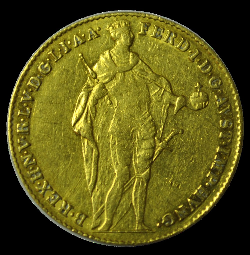 Hongrie-Ferdinand d autriche ducat 1848 monnaies hongrie ferdinand d autriche ducat 1848