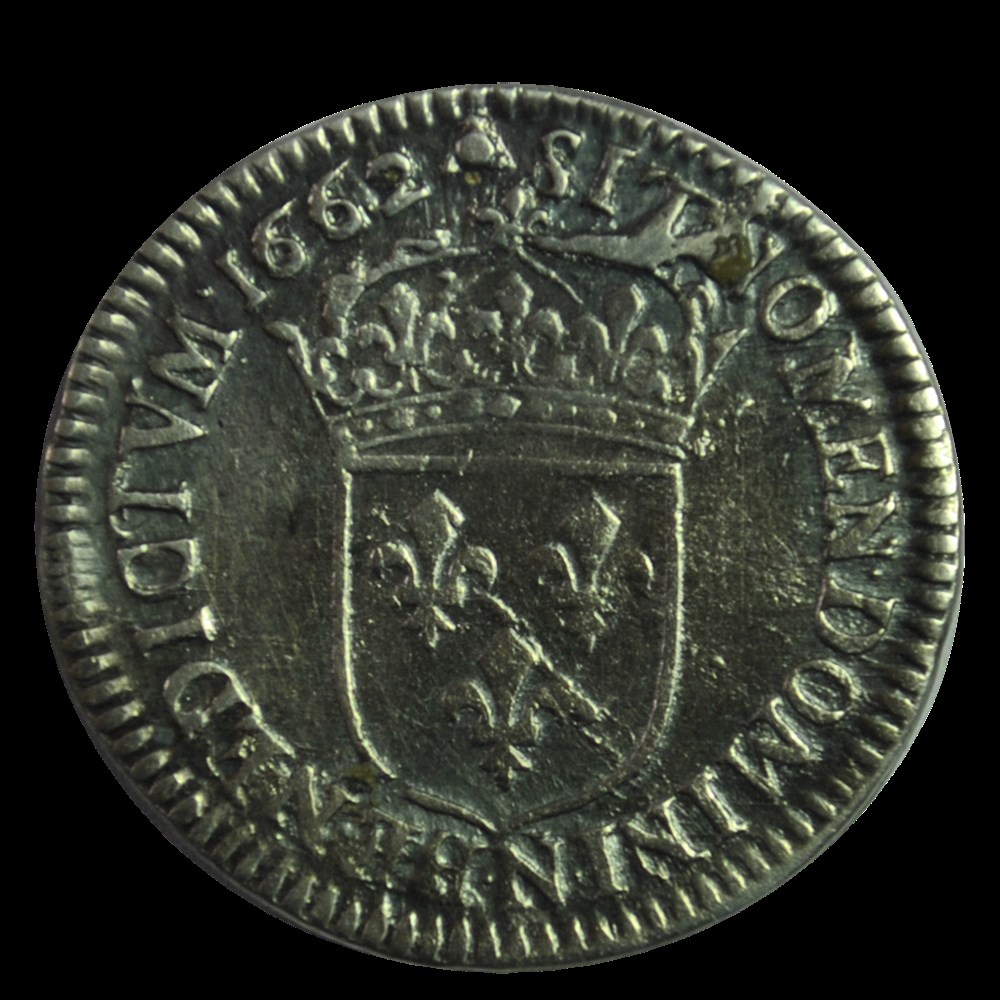 Louis XIV 1/12 ECU au buste juvénile 1662 N monnaies louis xiv 1 12 ecu au buste juvenile 1662 n