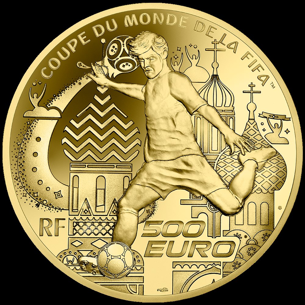 500 Euro Or FIFA 2018: Coupe du monde en Russie monnaies 500 euro or fifa 2018 coupe du monde en russie
