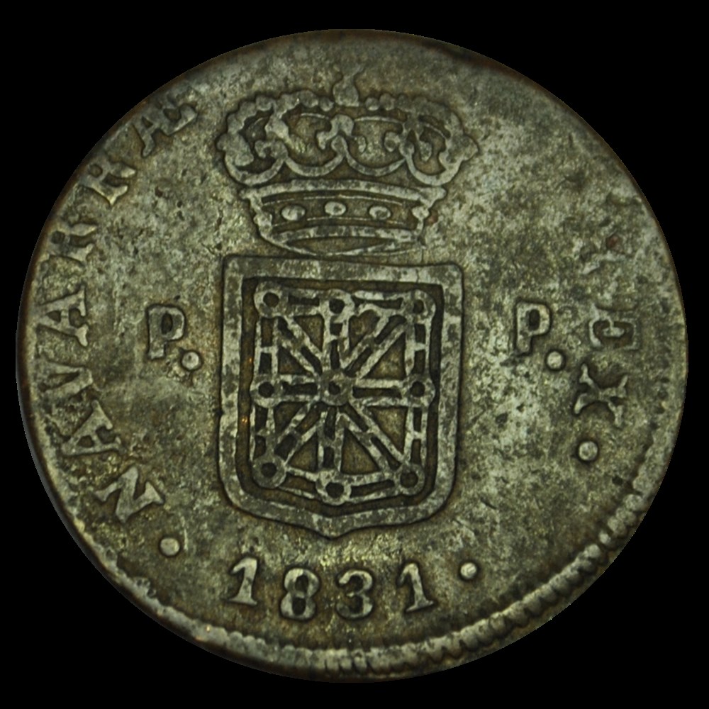 ESPAGNE - NAVARRE 3 Maravedis Ferdinand III 1831 Pamplune monnaies espagne navarre 3 maravedis ferdinand iii 1831 pamplune