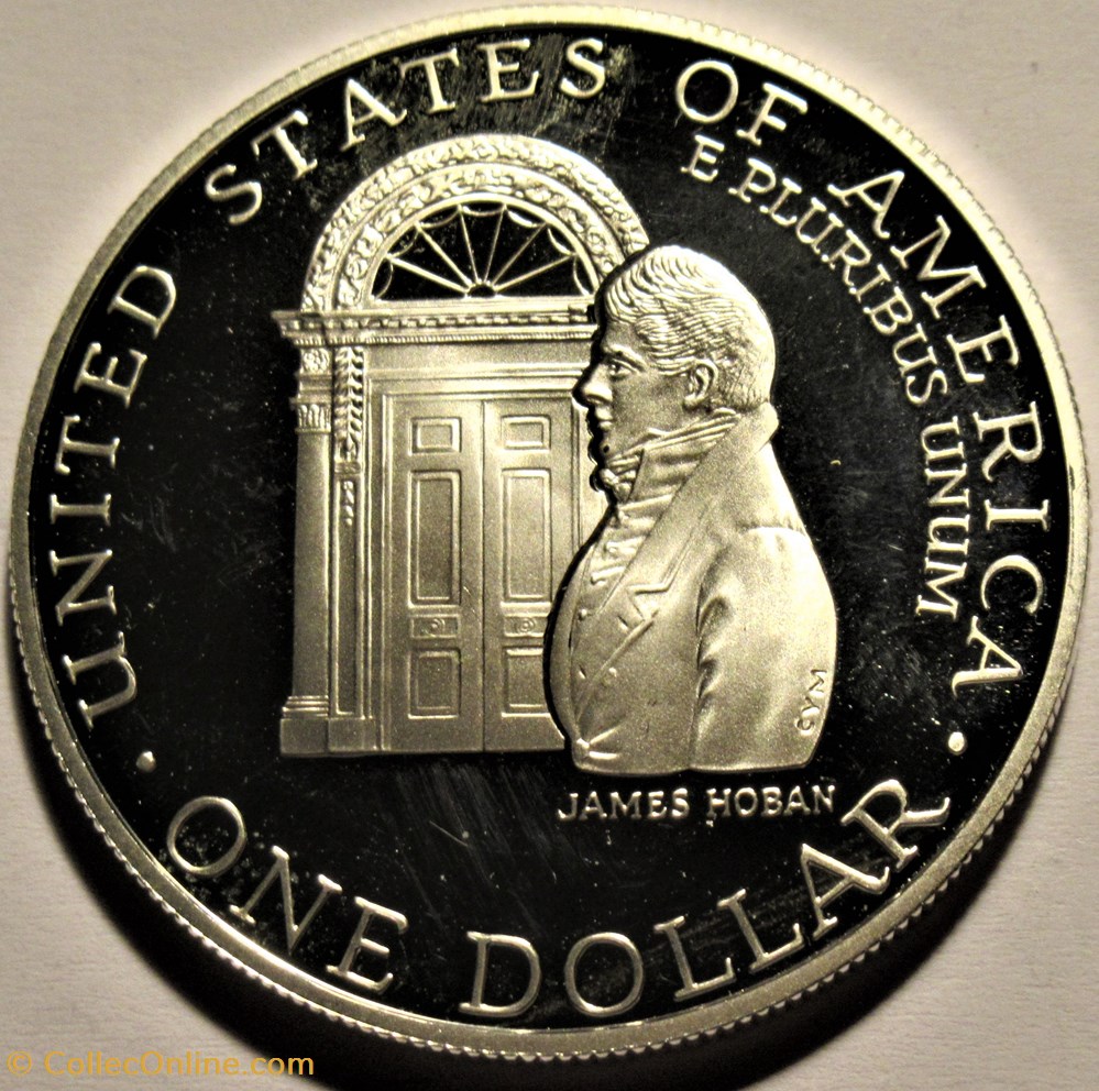 White House Bicentenary One Dollar 1992 West Point monnaies monde etats unis white house bicentenary one dollar 1992 west point