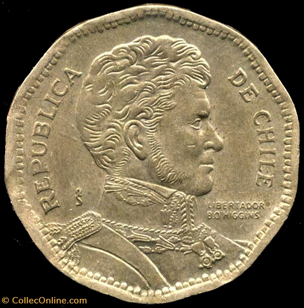 Chile - 50 Pesos 2002 Santiago monnaies monde chili chile 50 pesos 2002 santiago