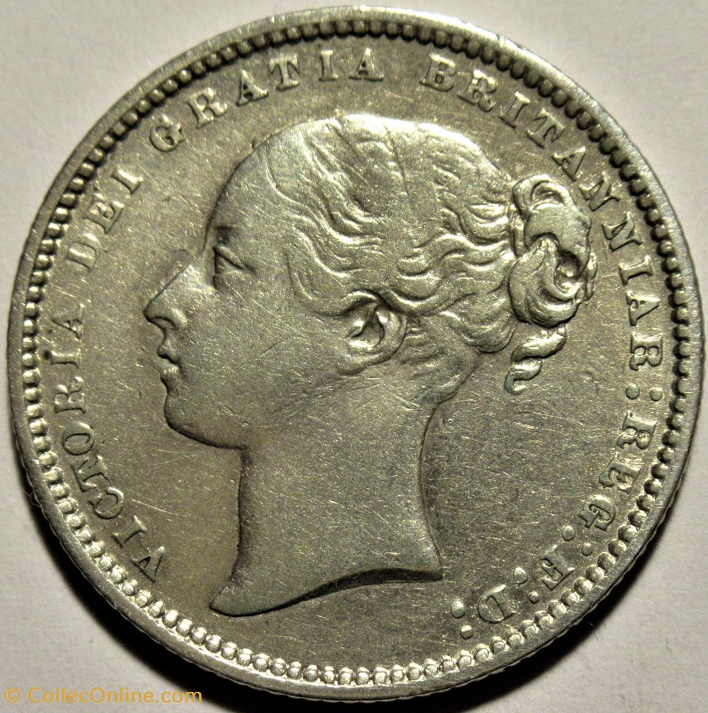 Victoria - 1 Shilling 1874 - Kingdom of Great Britain 2 monnaies monde royaume uni victoria 1 shilling 1874 kingdom of great britain