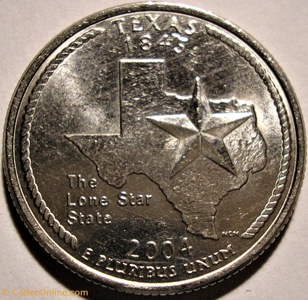 2004 D Quarter Dollar - Texas State monnaie monde etat uni 2004 d quarter dollar texas state