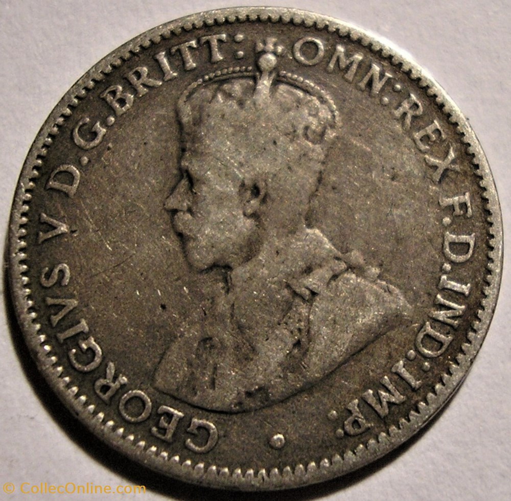 George V - Three Pence 1912 - Australia (ex.2) monnaie monde australie george v three pence 1912 australia ex 2
