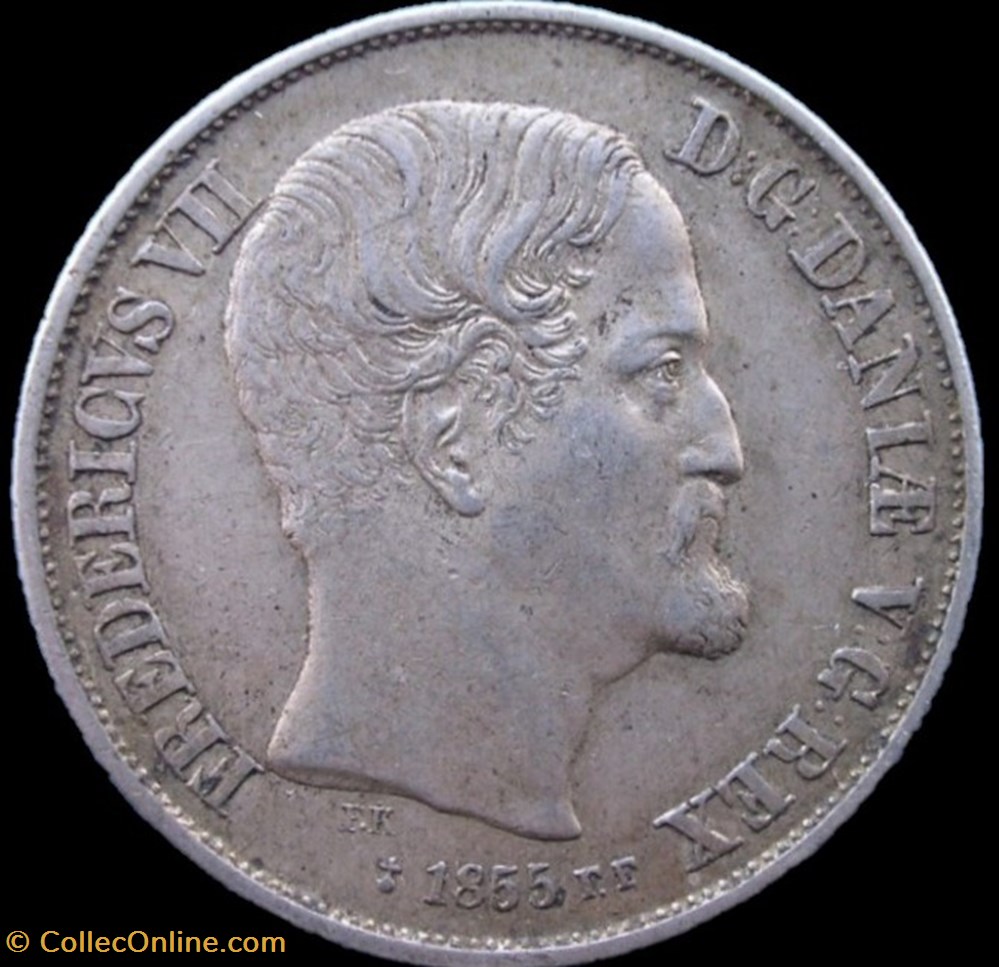 monnaies monde danemark frederik vii denmark 1 rigsdaler rigsmont 1855