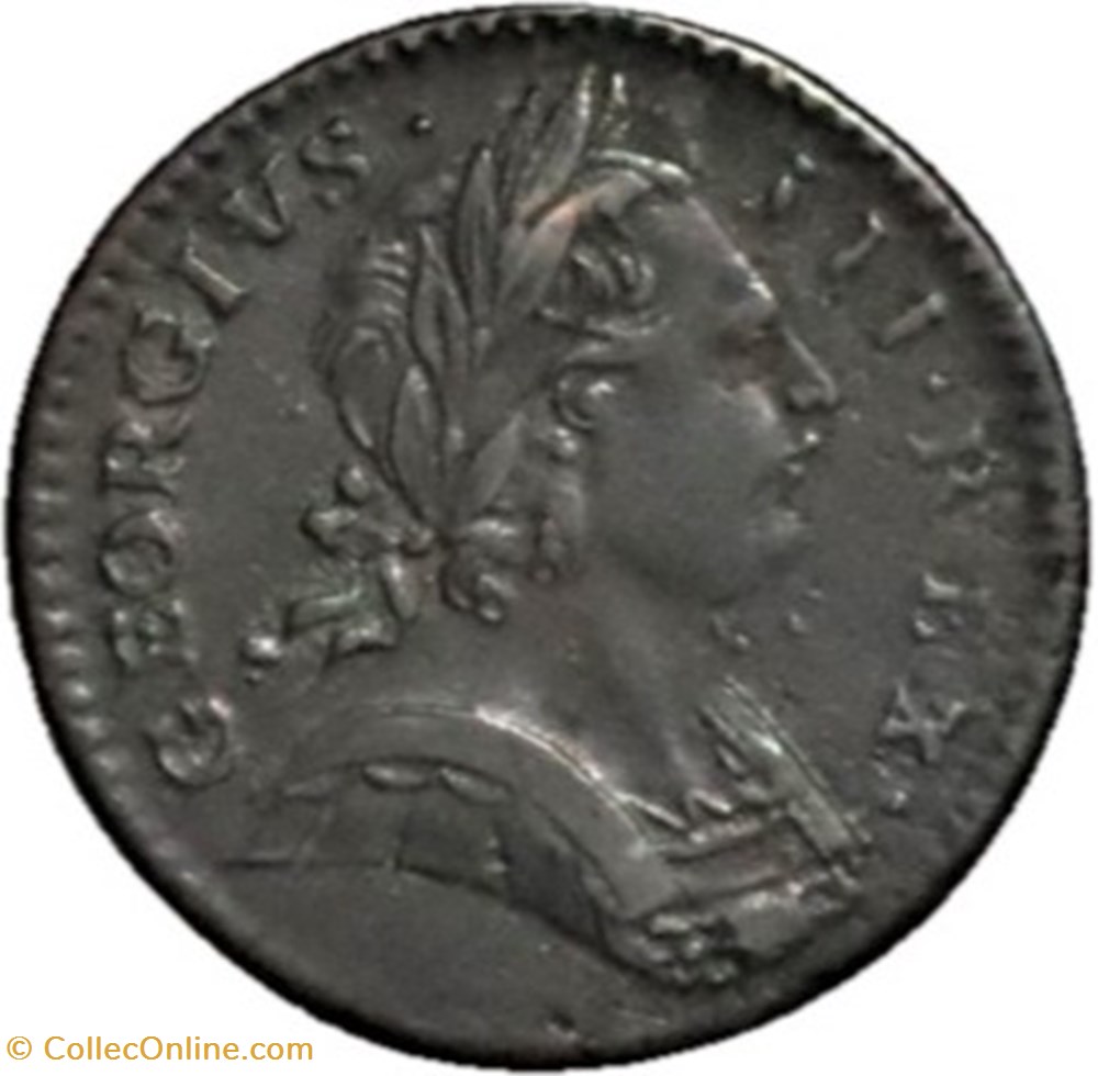 George III - Farthing 1773 Great Britain monnaies monde royaume uni george iii farthing 1773 great britain