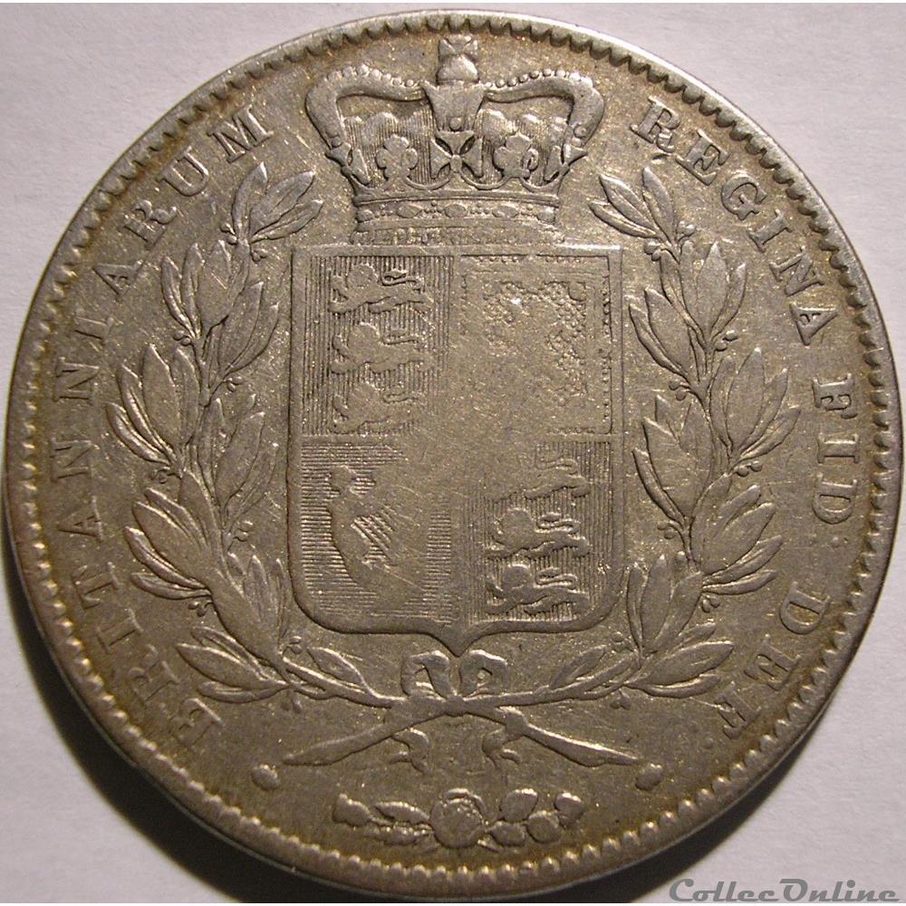 Victoria - Crown 1845 - Kingdom of Great Britain 2 monnaies monde royaume uni victoria crown 1845 kingdom of great britain