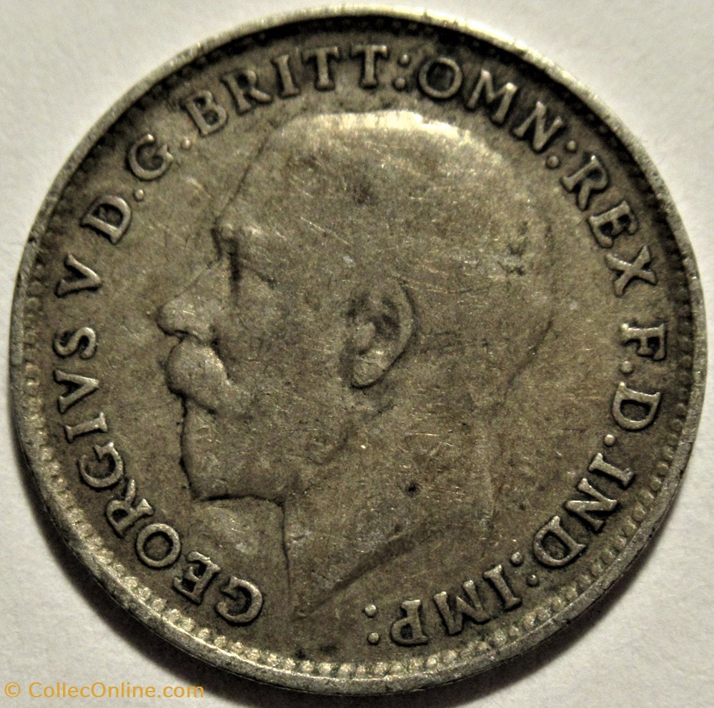 George V - 3 Pence 1917 - United Kingdom 2 monnaies monde royaume george v 3 pence 1917 united kingdom