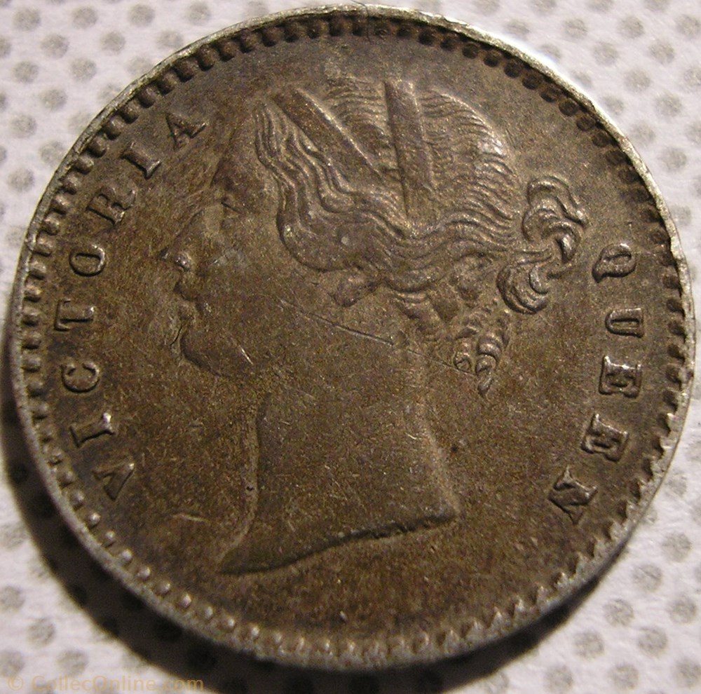 Victoria - Two Annas 1841 Calcutta - East India Company monnaie monde inde victoria two annas 1841 calcutta east india company