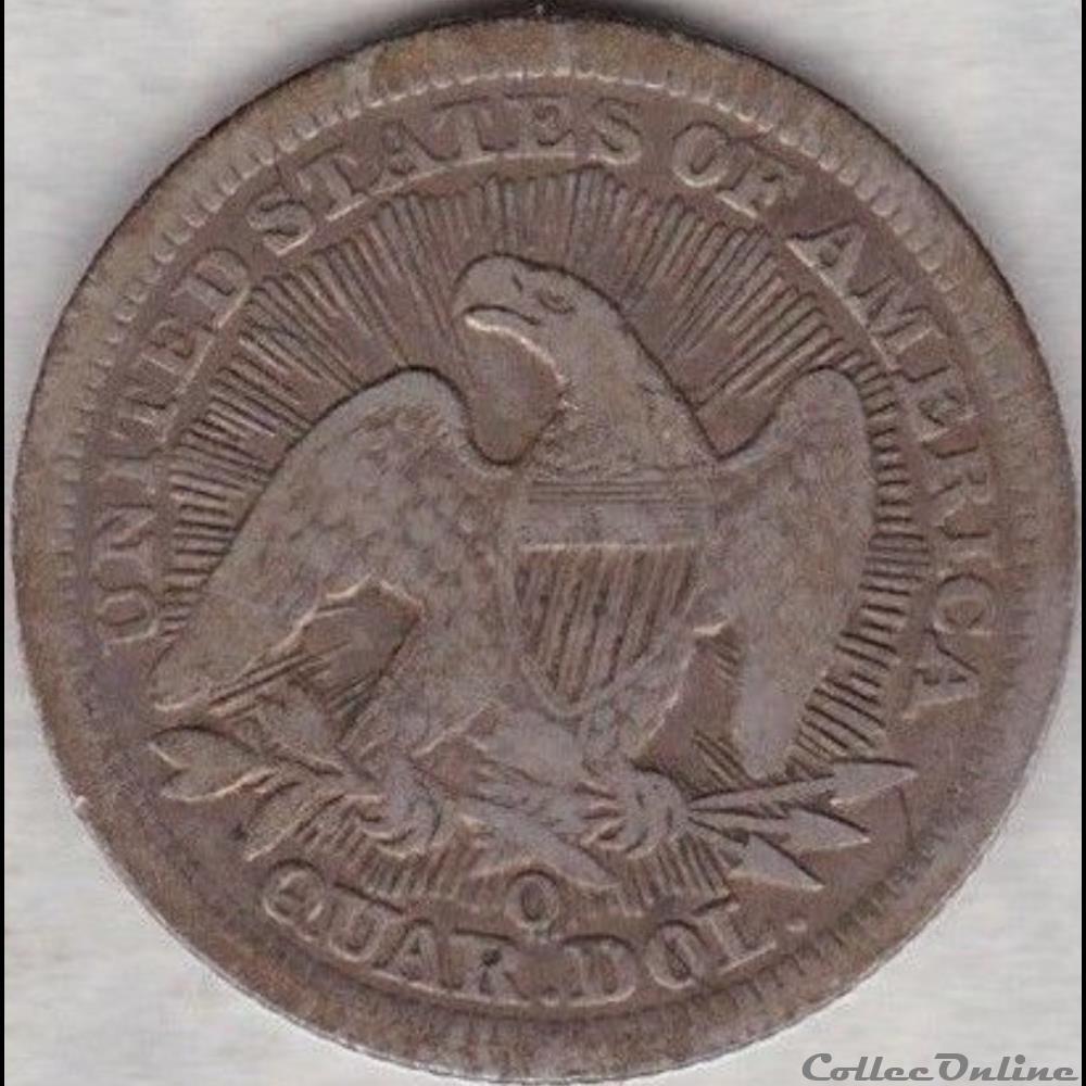 ←1853→ Rays New Orleans 25 Cents monnaie monde etat uni 1853 rays new orleans 25 cents