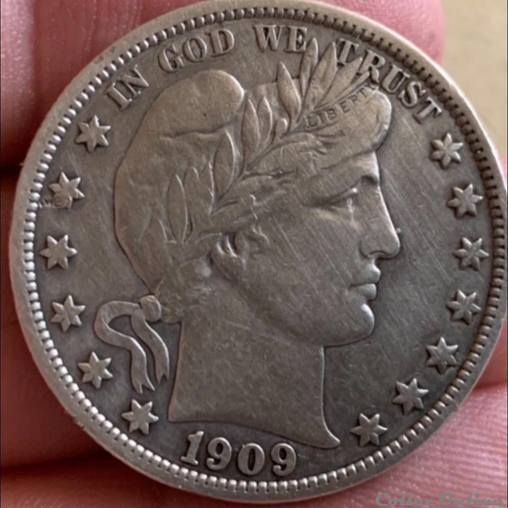 1909 Half Dollar (ex.2) monnaies monde etats unis 1909 half dollar ex 2