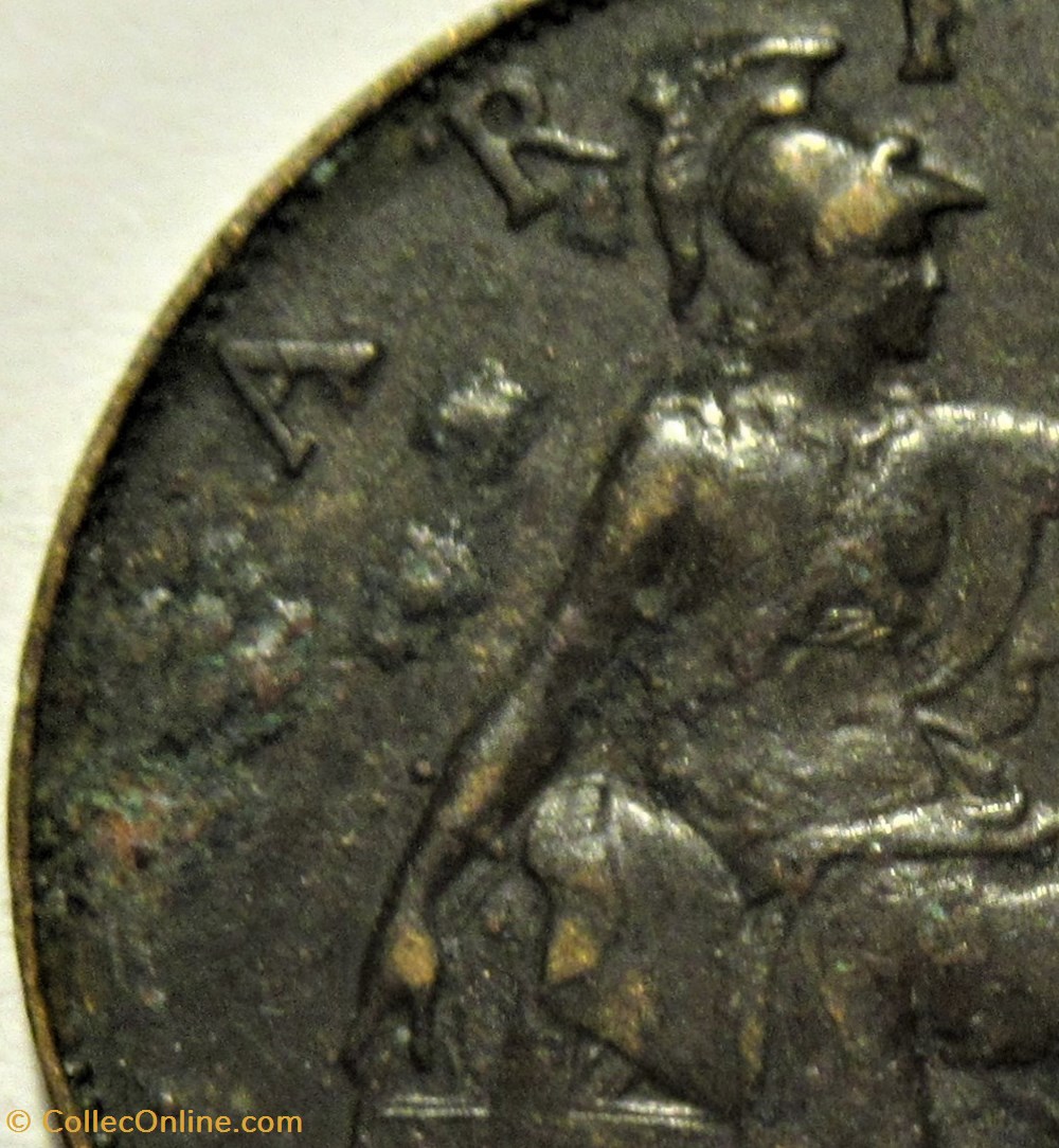 George V - Farthing 1918 - Great Britain - Rippled 4 monnaies monde royaume uni george v farthing 1918 great britain rippled