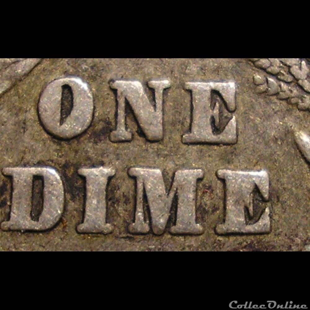 1892 Dime 5 monnaies monde etats unis 1892 dime