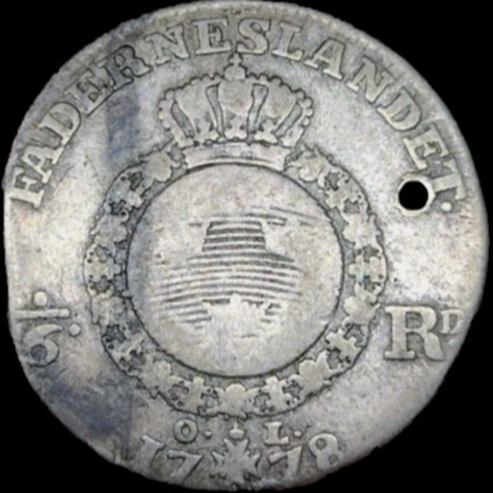 Sweden - Gustav III - 1/6 Riksdaler 1778 monnaies monde suede sweden gustav iii 1 6 riksdaler 1778