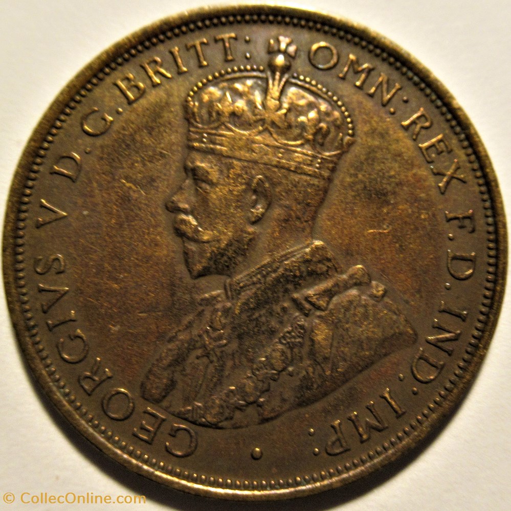 George V - One Penny 1913 - Australia - Monedas - Mundo - Cualidades VF