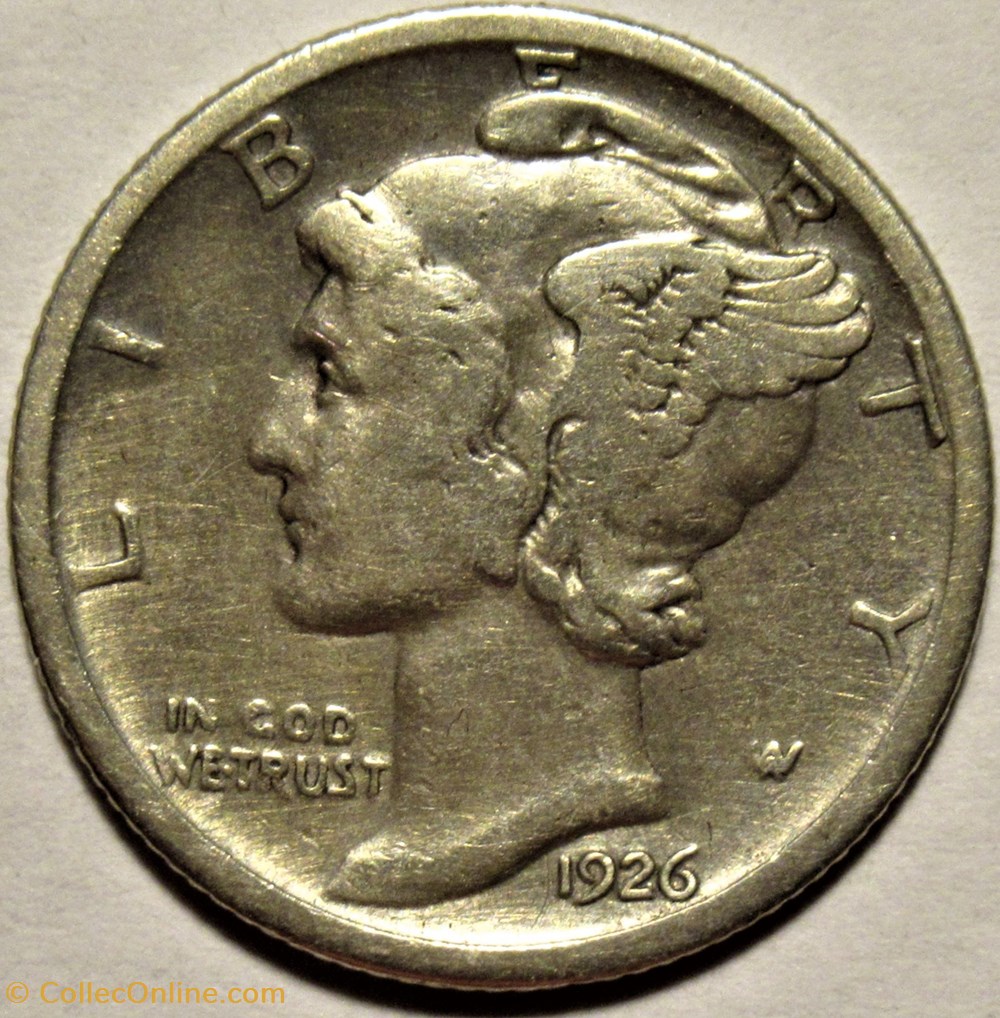 1926 Denver Dime monnaies monde etats unis 1926 denver dime