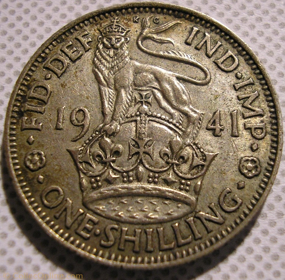 George VI - One Shilling 1941 - England monnaie monde royaume uni george vi one shilling 1941 england