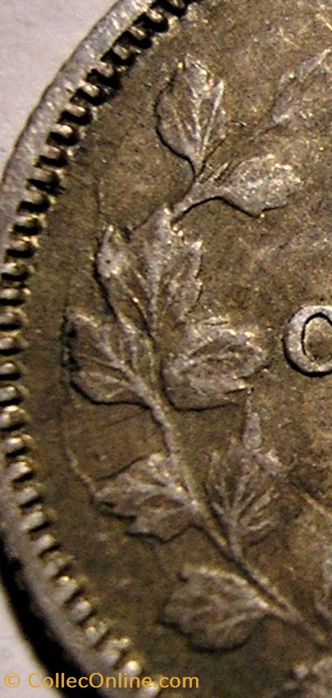 Victoria - 5 Cents 1871 - Die Crack 4 monnaie monde canadum victoria 5 cents 1871 die crack