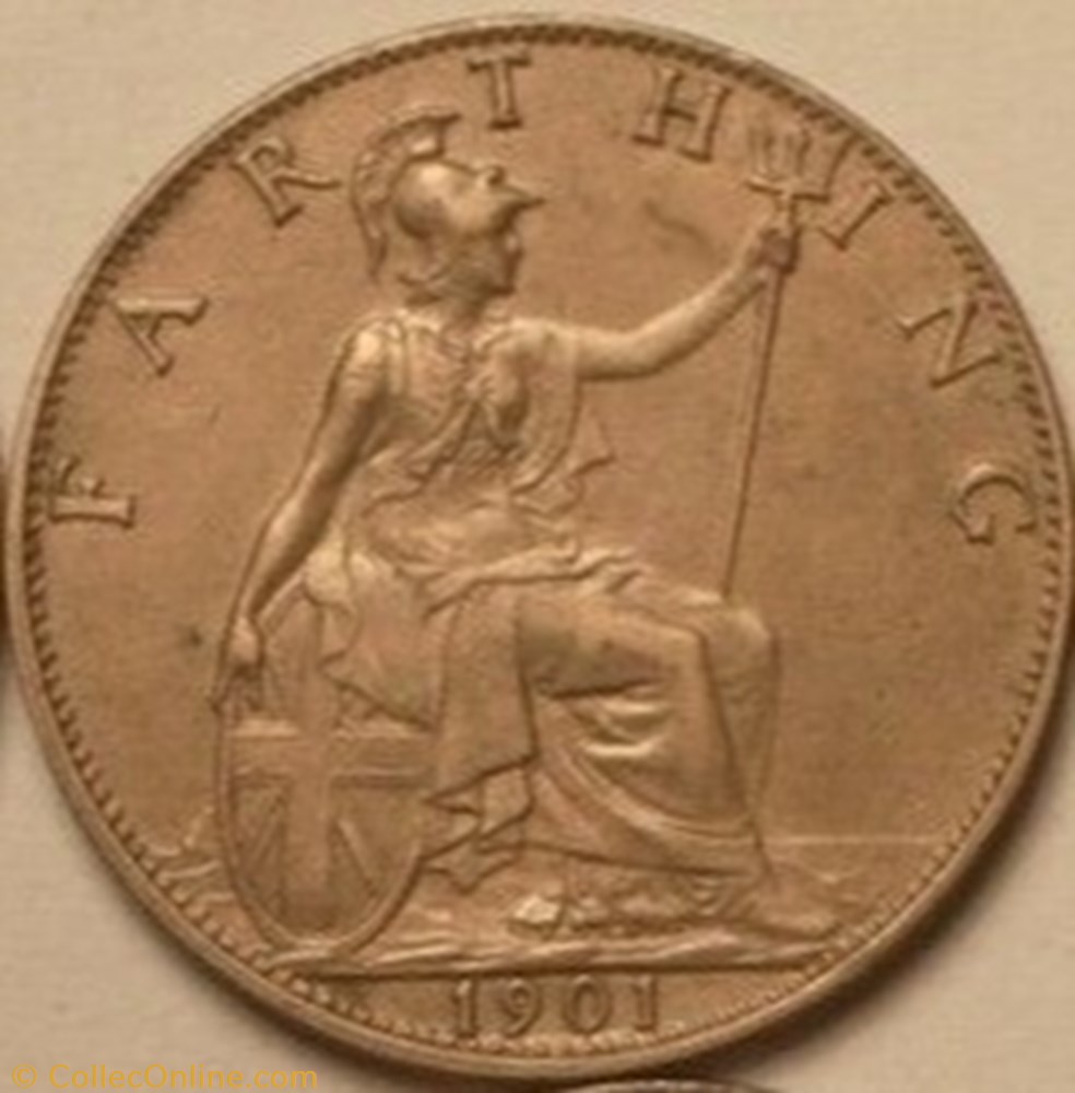 Victoria - One Farthing 1901 - Kingdom of Great Britain monnaies monde royaume uni victoria one farthing 1901 kingdom of great britain