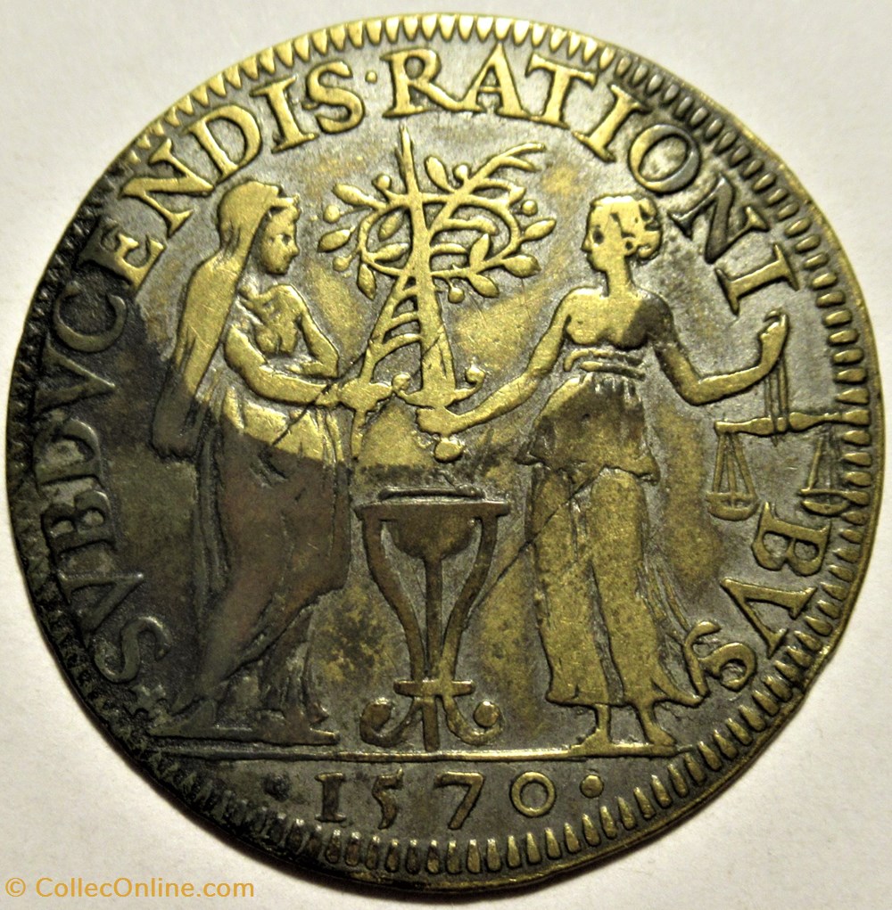 Charles IX - Jeton, Chambre des Comptes du Roi, 1570 3 monnaies paranumismatique jetons poids charles ix jeton chambre des comptes du roi 1570