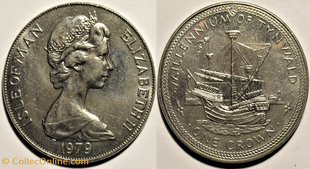 Elizabeth II - One Crown 1979 Tynwald Millennium - Isle of Man monnaies monde ile de elizabeth ii one crown 1979 tynwald millennium isle of man