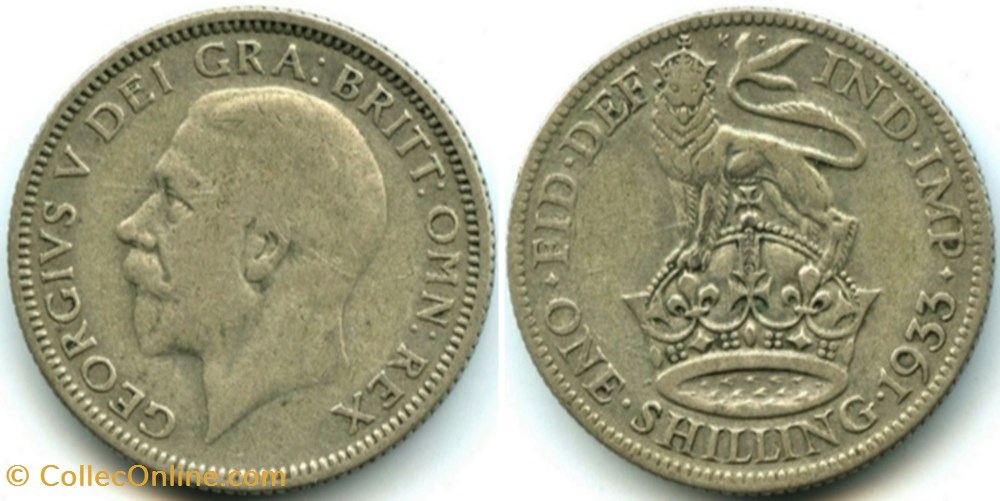 George V - One Shilling 1933 - Great Britain monnaies monde royaume uni george v one shilling 1933 great britain
