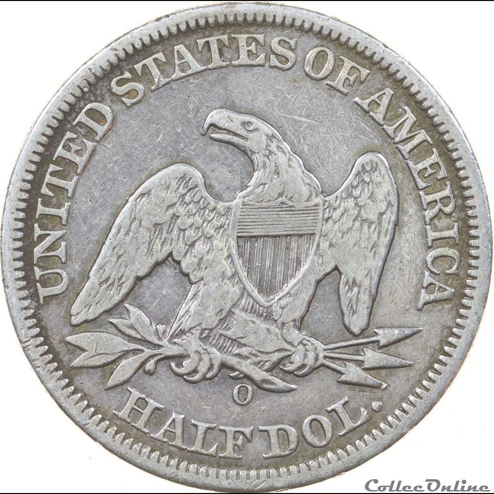 1858 O - Half Dollar 4 monnaies monde etats unis 1858 o half dollar
