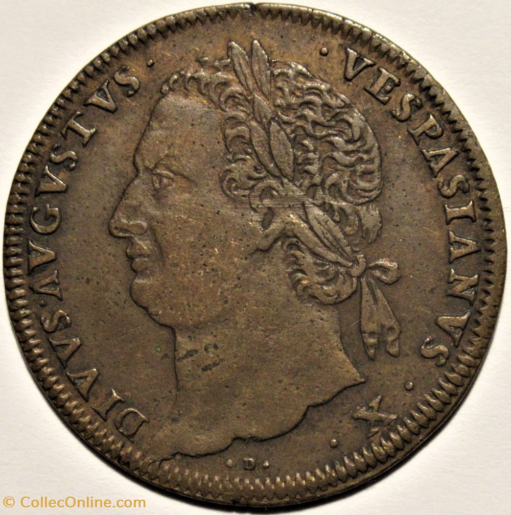 Vespasian - Rechenpfennig "Fides Publica", ca.1711 by J.J. Dietzel, Nuremberg monnaies paranumismatique jetons poids vespasian rechenpfennig fides publica ca 1711 by j j dietzel nuremberg