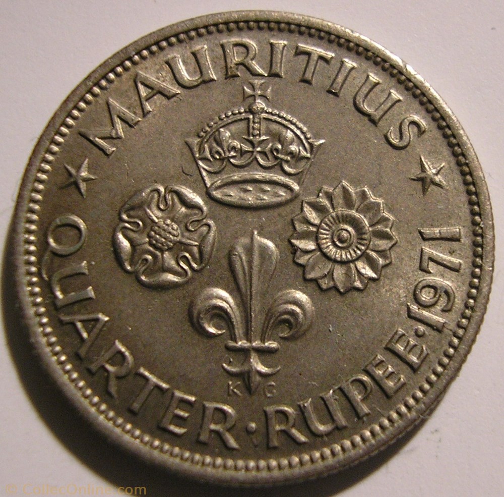 Elizabeth II - 1/4 Rupee 1971 - Mauritius monnaie monde maurice elizabeth ii 1 4 rupee 1971 mauritius