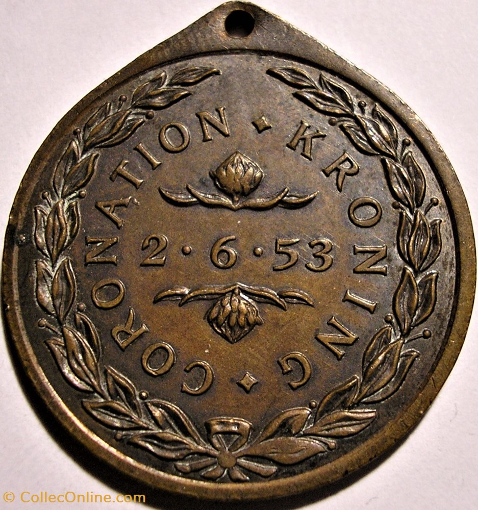 medaille canadum elizabeth ii medallion 1953 coronation south africa