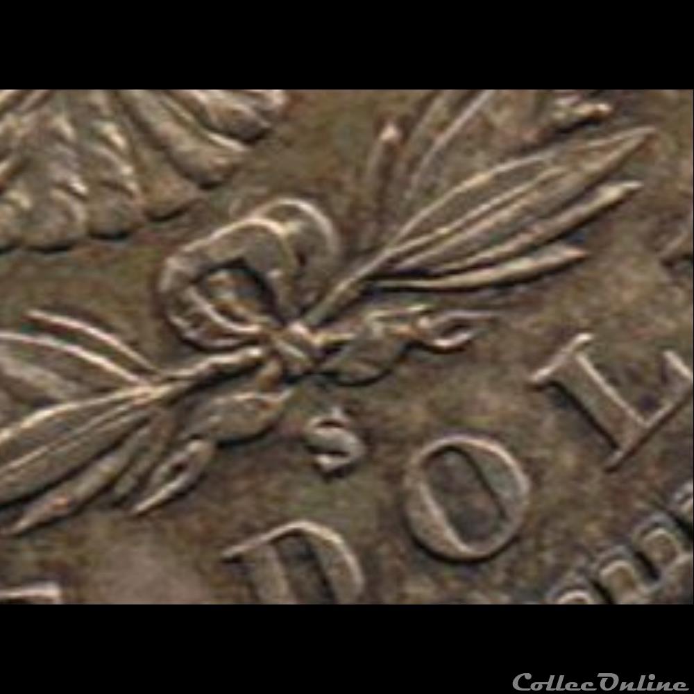 1885 San Francisco Dollar - Repunched Mintmark 4 monnaie monde etat uni 1885 san francisco dollar repunched mintmark